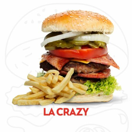 ¡Prepárate para una locura de sabor con la Crazy Burger de Flash Burguer!